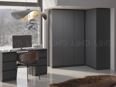 Шкаф угловой прямой Челси (ШхВхГ): 950х2022х950 мм